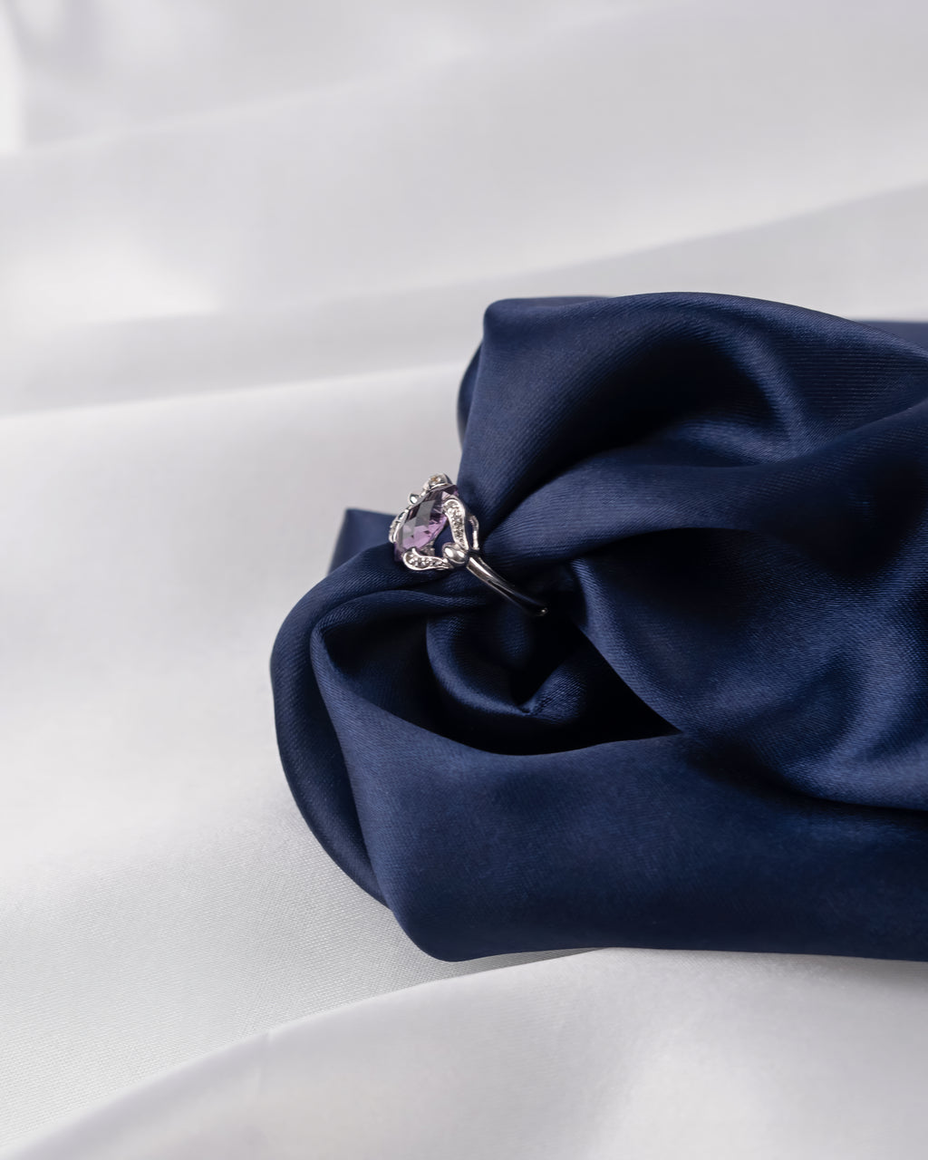 Amethyst Marquise Cut Ring in Sterling Silver | Fine Jewelry for Women | Daily & Occasion Wear