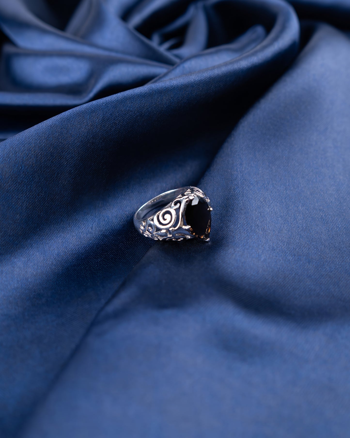 Smoky Quartz Ring in 925 Sterling Silver | Luxury Women’s Gemstone Ring | Heavy 8.91g Silver Statement Piece