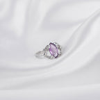 Amethyst Marquise Cut Ring in Sterling Silver | Fine Jewelry for Women | Daily & Occasion Wear
