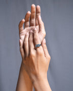 Ocean Blue Topaz Ring in 925 Sterling Silver