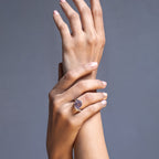 Pink Amethyst Solitaire Ring in 925 Silver | High-Quality Semi-Precious Gemstone Ring | Handcrafted Luxury